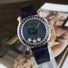 【95新】CHOPARD 萧邦278509-2007石英机芯30MM（女款）HAPPY DIAMONDS系列精钢；镶嵌蓝色宝石表圈 211125TJ20 商品缩略图3