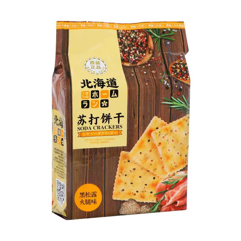 本垒北海道苏打饼干408g（黑松露火腿味）