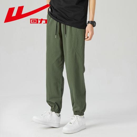 回力工装裤子男款2025夏季美式高街男生束脚男士纯棉运动休闲长裤 商品图5