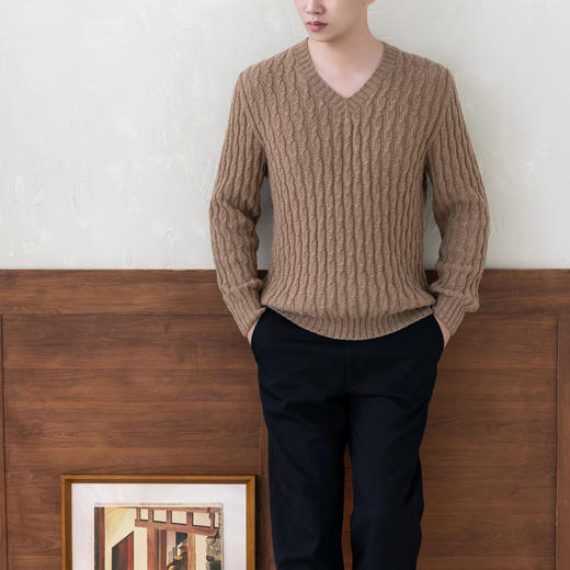 苏苏姐家有致基础羊绒毛衣22号手工diy编织毛线棒针自制材料包 商品图3