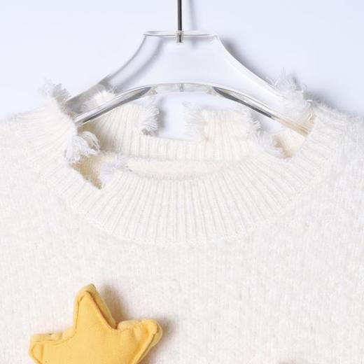 8605SDSA男士秋冬新款痞帅男装美式立体星星设计撞色针织毛衣情侣百搭 商品图2