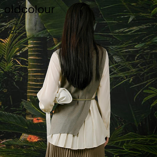 oldcolour欧珂春秋季日常通勤长袖衬衫女（两件套）Q11011079 商品图4