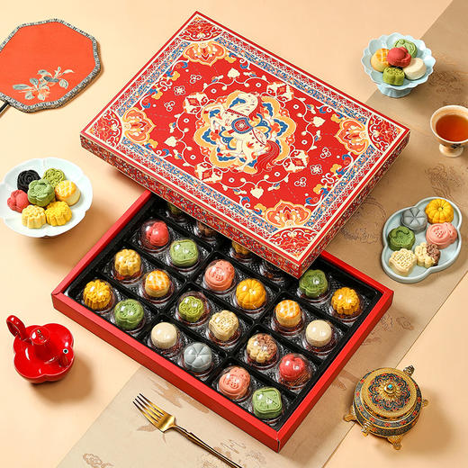 【唐宫食录礼盒】皇家尚食局国风糕点礼盒装圣诞节桃山流心送长辈新年伴手礼物511g 商品图3