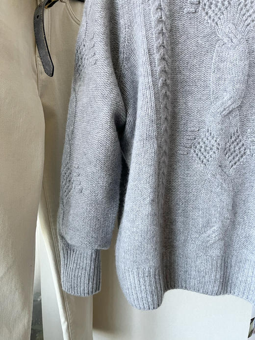 【复古羊绒】噢蜜ooomeooo麻花羊绒套头衫 商品图10