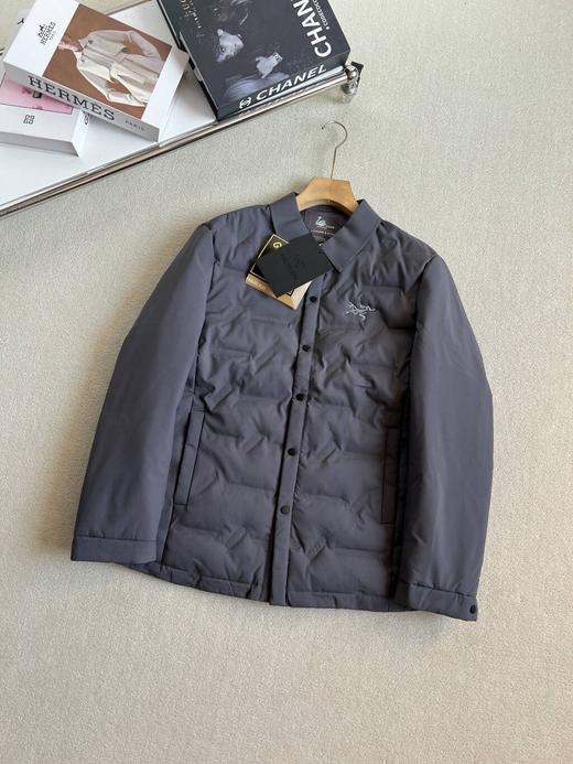 男士翻领轻薄羽绒服防寒上衣休闲商务保暖夹克外套 商品图2