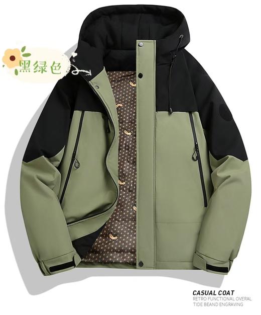 【易诗顿拼接撞色冲锋羽绒服款号099】-YCTX 商品图6