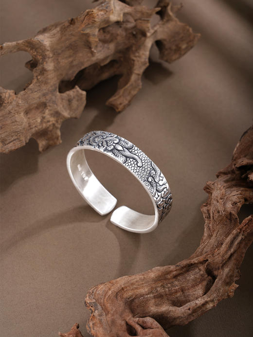 子佩集S999手工银【财源貔貅】手镯【55052252】原创设计 商品图0