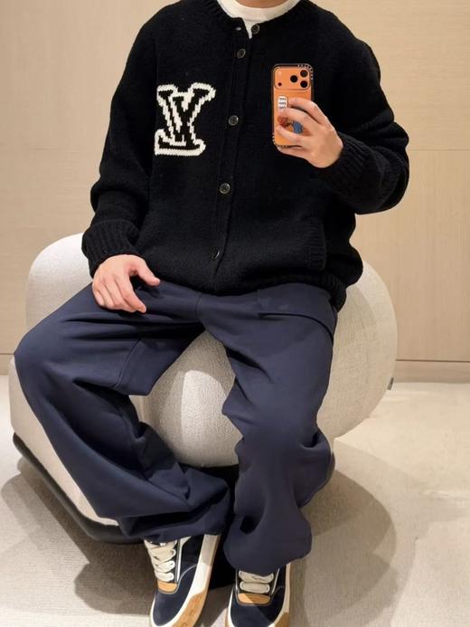 驴家  25FW 字母logo厚针嵌花针织开衫（DY） 商品图5