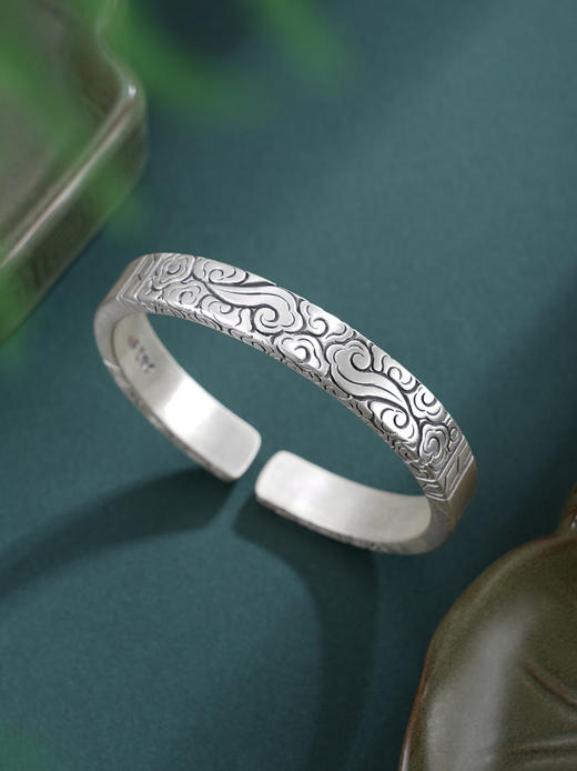 子佩集S999手工银【祥云貔貅】手镯【55082260】原创设计 商品图1