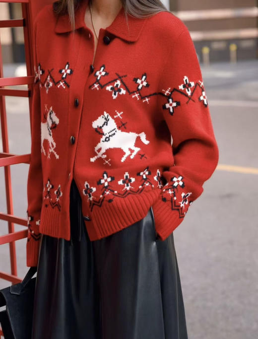 125-2 费尔岛提花开衫 商品图9