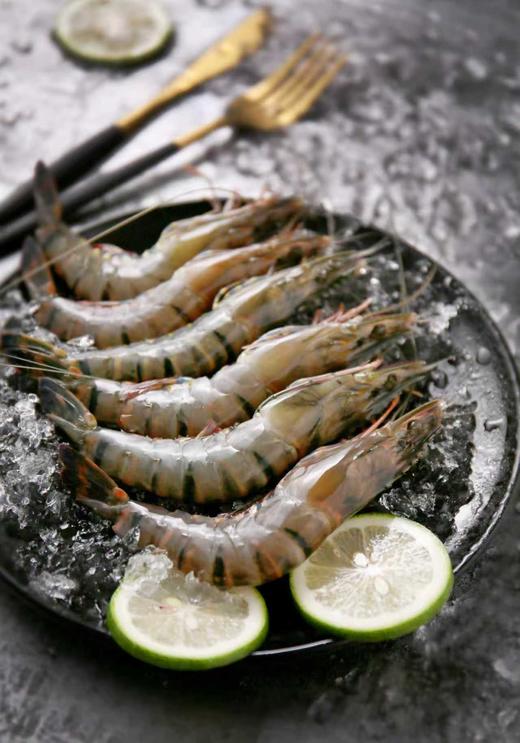 【海朴】进口黑虎虾  活冻海捕黑虎虾1.5KG 商品图1
