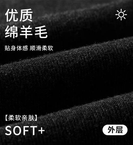 560D日式平板款羊毛磨绒保暖连裤袜GW32616 商品图5