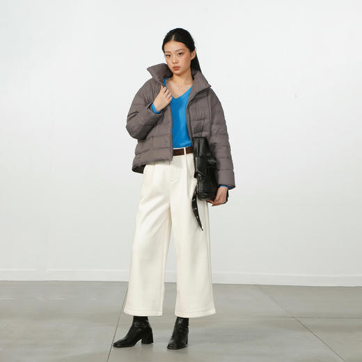 休闲纯色极简泡芙轻羽绒外套-纪念日百货门店同款167945321 商品图3