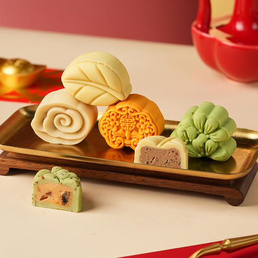 【万象皆春礼盒】悠享时2025春节年货礼盒装中式糕点过年走亲戚送礼品新年高端点心团购870g 商品图5