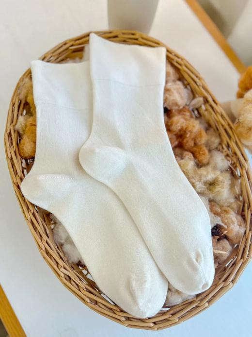 【素道有机棉宽松袜(灰色) 】不染色短袜 舒适 宽松袜SWS0032[漳州仓] 商品图1