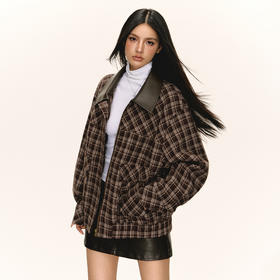 Ariseism 美式复古设计感夹棉棉服外套女秋冬新款