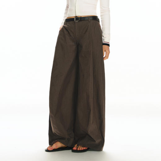 Ariseism 美式复古设计感弯刀阔腿宽松休闲裤女秋冬新款裤子 商品图0