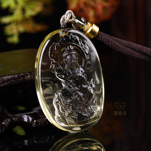 【文殊菩萨】黄水晶八大守护神坠   ZX2512009 商品图3