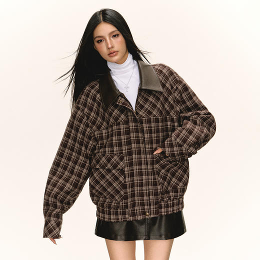 Ariseism 美式复古设计感夹棉棉服外套女秋冬新款 商品图1