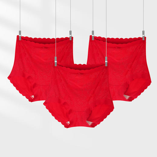 美奈川 如意红三条装内裤DK07345E 商品图3