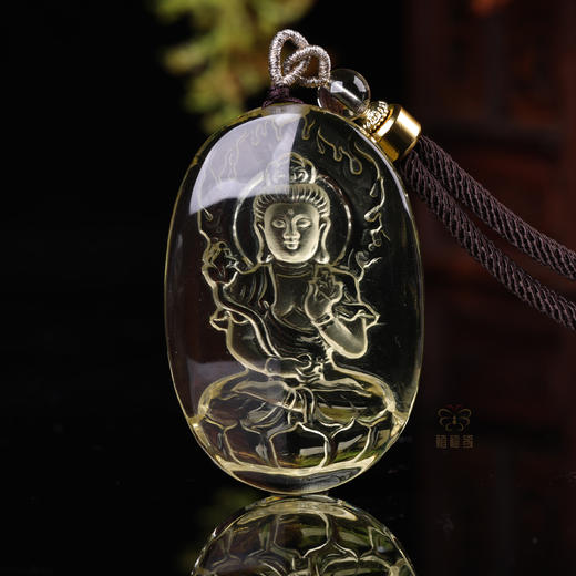 【大势至菩萨】黄水晶八大守护神坠   ZX2512011 商品图4