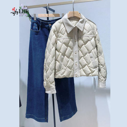 司歌短款羽绒冬季百搭气质小香风外套女翻领Y92G5010 商品图0