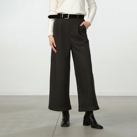 常规百搭极简配腰带阔腿裤-纪念日百货门店同款168145908