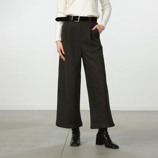 常规百搭极简配腰带阔腿裤-纪念日百货门店同款168145908 商品图0
