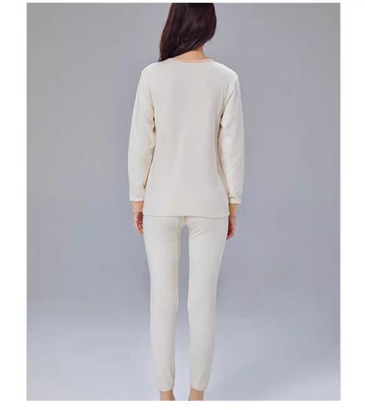 【女士厚款秋衣/秋裤】100%棉素道有机彩棉-女士纯棉秋冬保暖套装（基地直发-韵达包邮），来自敦煌，品牌：素道【合作生产，公平贸易】 商品图3