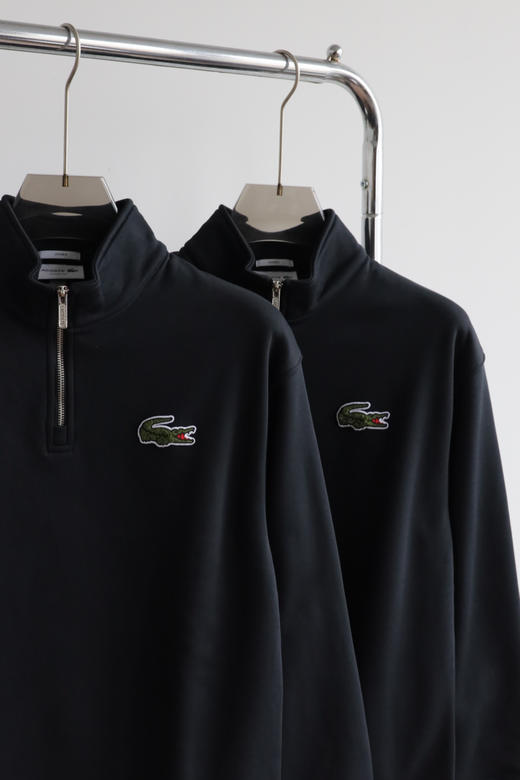 L.A.C 25法系小渔 秋冬加绒 情侣款半拉链毛圈卫衣 WY004 商品图3