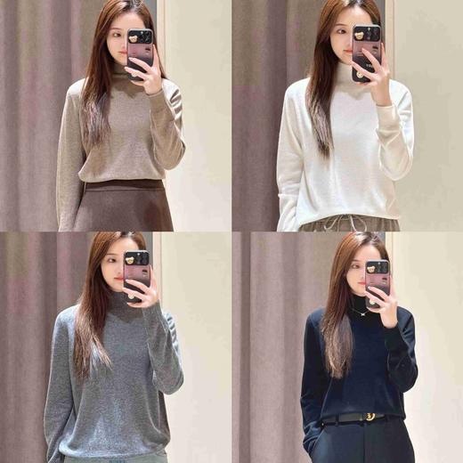 【à perles】半高领无缝羊绒打底衫 宽松不贴身 商品图1