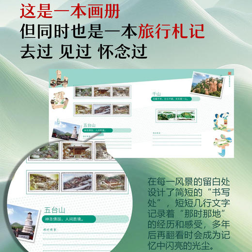 【限量发售2000套】《此生游记》中国34省TOP1旅游胜地珍邮集  中国邮政权威发行 商品图3