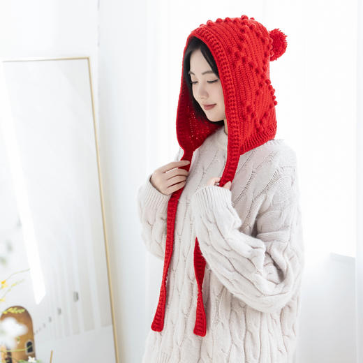 苏苏姐家甜豆豆小红帽手工diy钩针编织礼物羊毛线毛线团冬材料包 商品图3