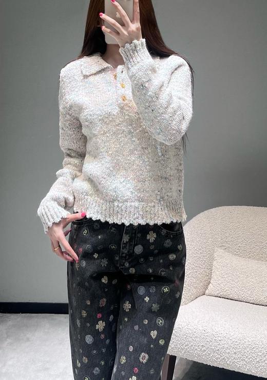 女款有领羊毛针织毛衣fe025 商品图3