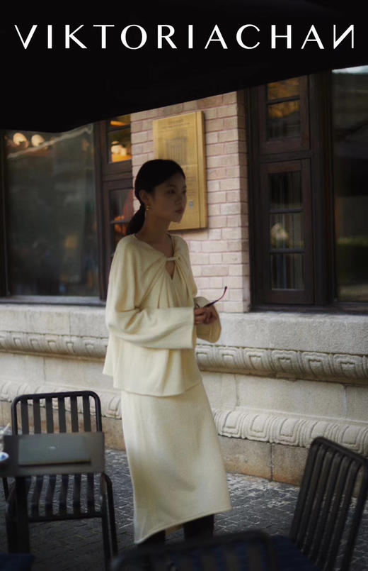 Viktoria Chan | AW2150 Allie wool pencil skirt [半身裙 白]【HOLIDAY】 商品图0