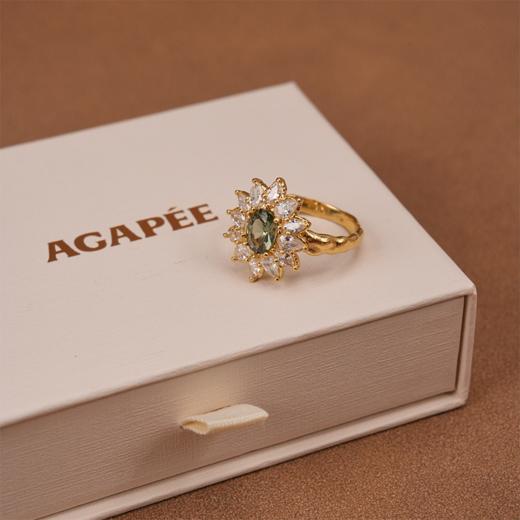 北京仓｜Agapee-Calia-青色 锤纹 锆石 戒指［法国设计师］ 商品图8