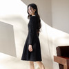 奢姿2025秋季新款大码胖妹妹飘带针织毛衣连衣裙长袖气质裙子9653891039 商品缩略图3