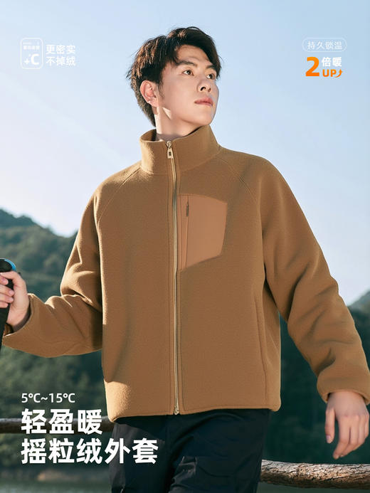 【特价79元】男女新款户外运动立领保暖休闲百搭开衫抓绒上衣 摇粒绒外套秋冬季 商品图4