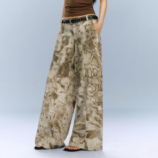 Ariseism 美式复古设计感做旧洗水休闲裤女秋冬新款 商品图0