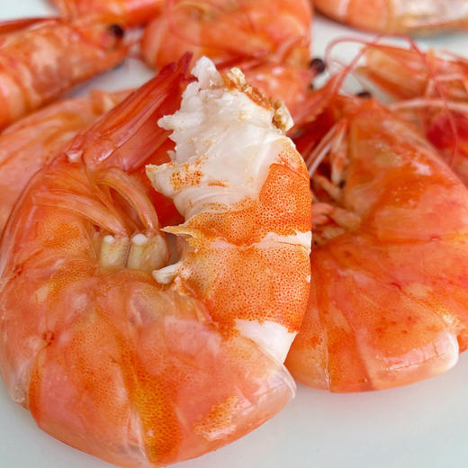 渤海湾南美对虾丨一定要尝的对虾，高端的食材往往采用朴素的烹饪方式，蒸熟后肉质很紧、韧、润，鲜美，顺丰空运 商品图1