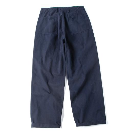 人字斜精棉弯刀裤，重度水洗 商品图1