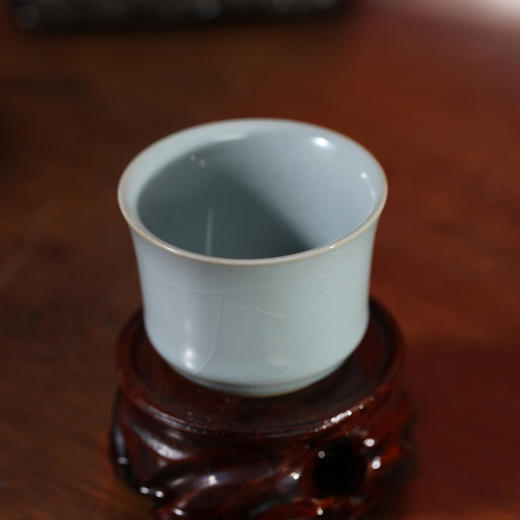 问鼎茶器冰花汝瓷竹律杯（大） 商品图1