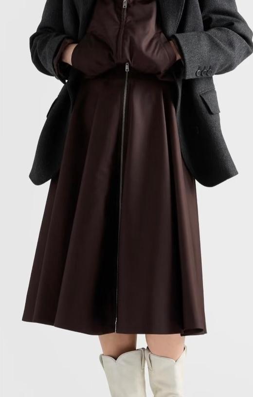 女款尼龙工装百褶半身裙zo020 商品图3