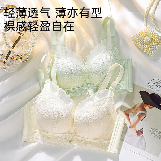 上托聚拢蕾丝文胸（背扣款） 商品图2