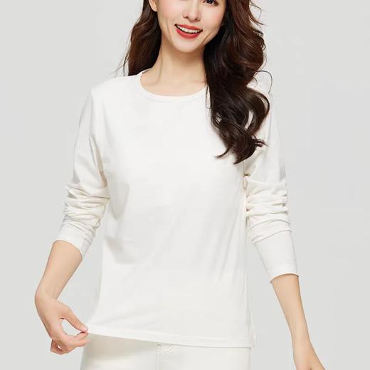 【素道】有机棉 带胸垫 短袖T恤 半袖 长袖T恤 白色/灰色/棕色 可降解 素道 敦煌天然有机彩棉织造 舒适安全健康 [漳州仓] 商品图6