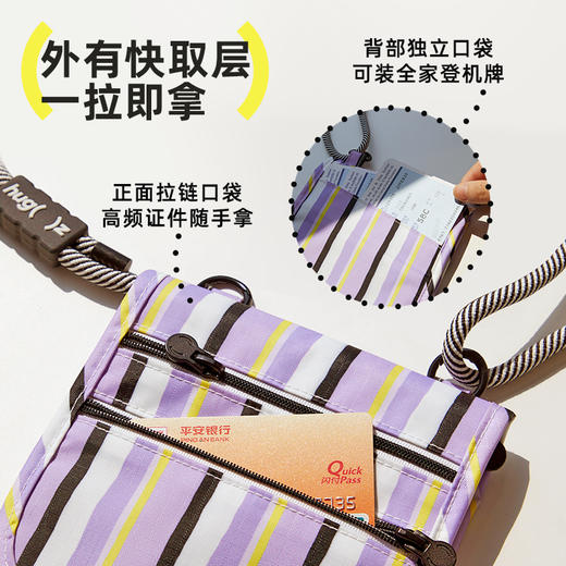 【福利品】【同品牌两件起拍，单件不发】hugz压缩包斜跨单肩证件卡片日常出行分区简易折叠收纳包【HZ】 商品图3