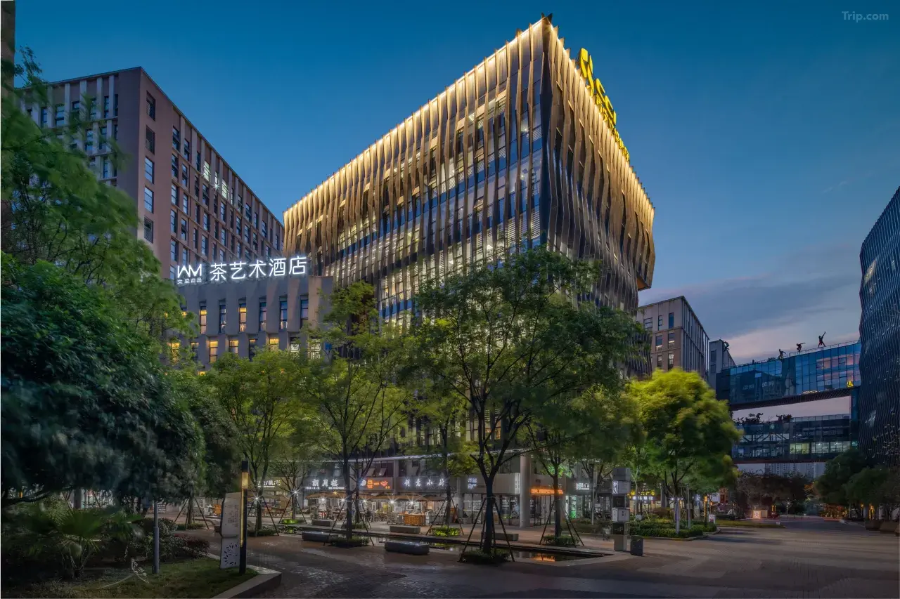 文里苗品茶艺术酒店 茶艺雅奢大床房