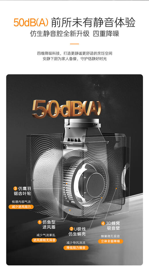 卡萨帝小炫风max静音油烟机揽光小旋风抽油烟机家用烟灶套装30大吸力国家补贴搭配Z5SU9烟灶联动Y5S(灰） 商品图8