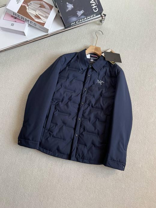 男士翻领轻薄羽绒服防寒上衣休闲商务保暖夹克外套 商品图1