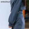 oldcolour欧珂春秋季纯色短款简约休闲长袖T恤女BQ330202A3 商品缩略图2
